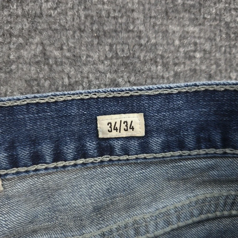 Ariat Jeans Mens 34x33 Blue M7 Slim Fit Straight Leg Coltrane Stretch Denim Work